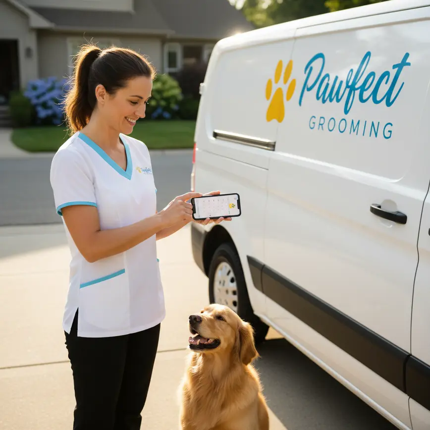 An Effective Mobile Groomer App: Run Your Van Business